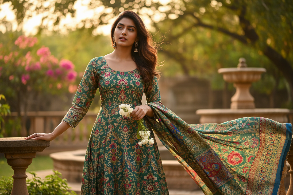 a girl wearing a kurti